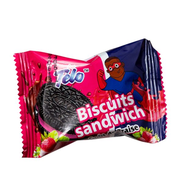 Telo biscuits sandwich (Fraise)